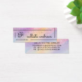 レインボー型ホログラフィグラデーションックグリッターロゴイヤリング (デスク)