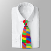 レインボー型モダンスタイル対面模様 ネクタイ (タイ)
