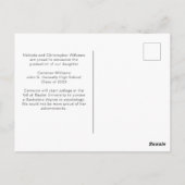 レインボー大学院フォトシックLGBTQ卒業 ポストカード (裏面)