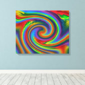 レインボー太陽のグロー キャンバスプリント (インサイチュ (ウッドフロア))