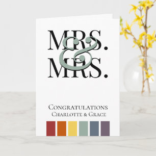 レインボー夫人ゲイ結婚おめでとう カード