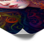 レインボー女神ファンタジーアートポスター ポスター (角)