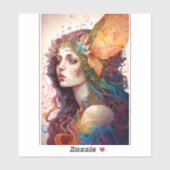 レインボー女神ファンタジーアート シール (シート)