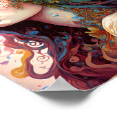 レインボー女神ファンタジーアート ポスター (角)