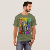 レインボー妖精の国バラTシャツ Tシャツ (正面フル)