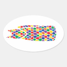 レインボー子猫シール