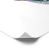 レインボー子猫20インチx 16インチポスター(You カスタマイズ can ) ポスター (角)