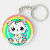レインボー子猫 キーホルダー (裏面)