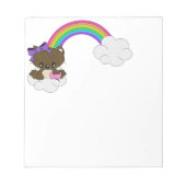 レインボー子猫 ノートパッド (正面)