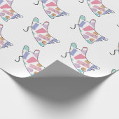 レインボー子猫 ラッピングペーパー (角)