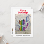 レインボー子猫#220101 カード (正面/裏面インサイチュ)