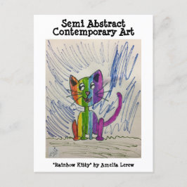レインボー子猫#220101 ポストカード