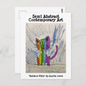 レインボー子猫#220101 ポストカード (正面/裏面)