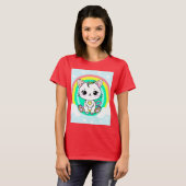 レインボー子猫 Tシャツ (正面フル)