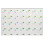 レインボー安全ピン織物 ファブリック (ファットクウォーター)