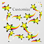 レインボー射撃、 発砲スターズサンダー_コーブ ウィンドウサイン (シート)