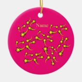 レインボー射撃、 発砲スターズサンダー_コーブ セラミックオーナメント (正面)