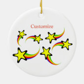 レインボー射撃、 発砲スターズサンダー_コーブ セラミックオーナメント (裏面)