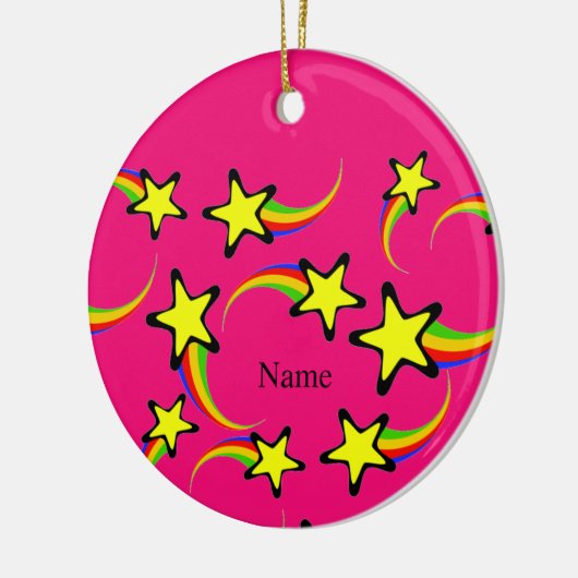 レインボー射撃、 発砲スターズサンダー_コーブ セラミックオーナメント (左)