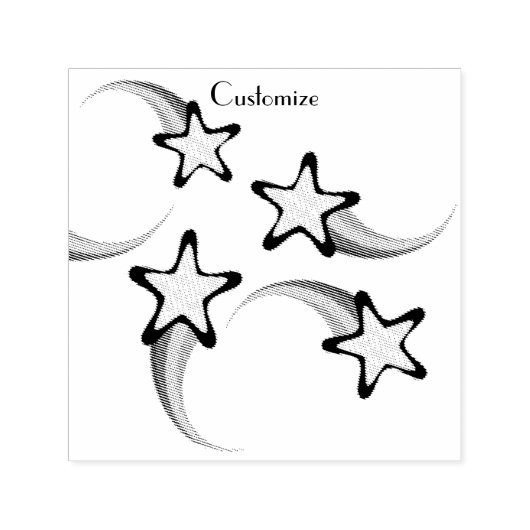 レインボー射撃、 発砲スターズサンダー_コーブ セルフインキングスタンプ (デザイン)