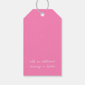 レインボー射撃、 発砲スター誕生日サンキューパーティー ギフトタグ (裏面)