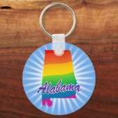 レインボー州オブアラバマ キーホルダー (正面)