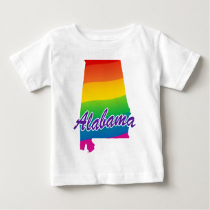 レインボー州オブアラバマ ベビーTシャツ