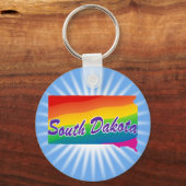 レインボー州オブサウスダコタ キーホルダー (正面)