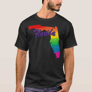 レインボー州概要フロリダ Tシャツ