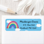 レインボー差出人住所ラベル ラベル (インサイチュ)