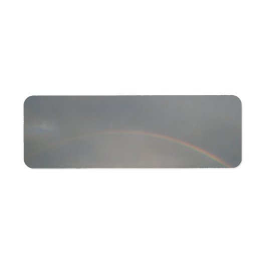 レインボー差出人住所ラベル ラベル (正面)