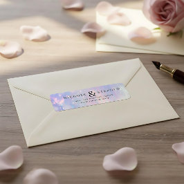 レインボー差出人住所 ラベル