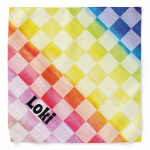 レインボー市松模様に