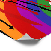 レインボー平等プライド拳ポスター ポスター (角)