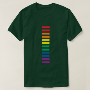 レインボー平等符号LGBTQIゲイレズビアンプライド Tシャツ