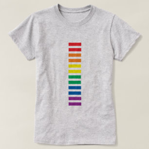 レインボー平等符号LGBTQIゲイレズビアンプライド Tシャツ