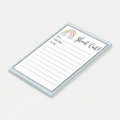 レインボー幸せ先生メール投稿Itメモ ポストイット (アングル)