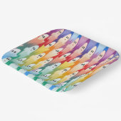 レインボー幽霊 ペーパープレート (傾斜あり)