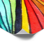 レインボー幾何学光学アートポスター ポスター (角)