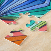 レインボー幾何学光学アート ジグソーパズル (側面)