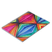 レインボー幾何学光学アート ノートブック (左側)