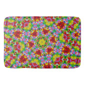 レインボー後を追ブリックロード バスマット (正面)