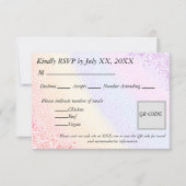 レインボー応答 出欠カード (正面)