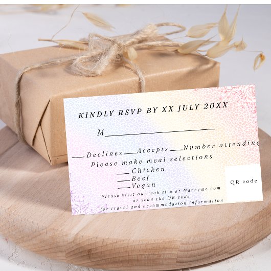 レインボー応答 出欠カード