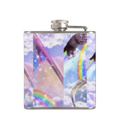 レインボー恐竜ユニコーン フラスク (裏面)