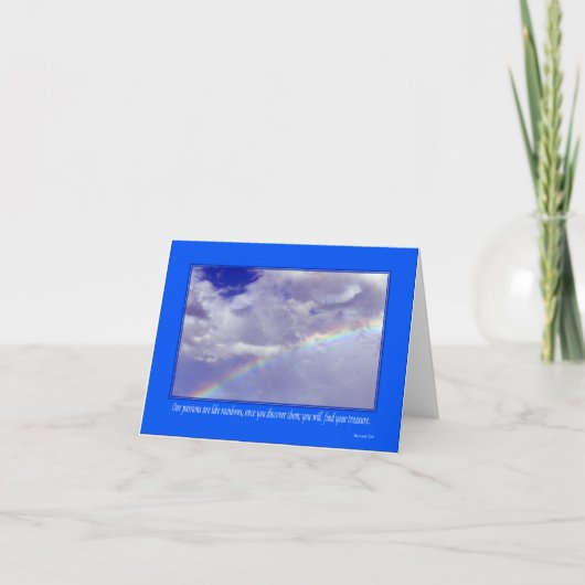 レインボー感動的ノーテカード カード (正面)