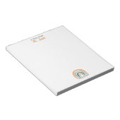 レインボー感動的先生メモ帳 ノートパッド (アングル)