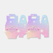 レインボー感謝していカップケーキユー女の子1歳の誕生日シック フェイバーボックス (折り畳みなし)