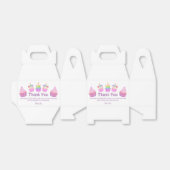 レインボー感謝していカップケーキユー女の子1歳ガーリー誕生日 フェイバーボックス (折り畳みなし)