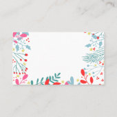 レインボー感謝していカラービジネス 名刺 (裏面)